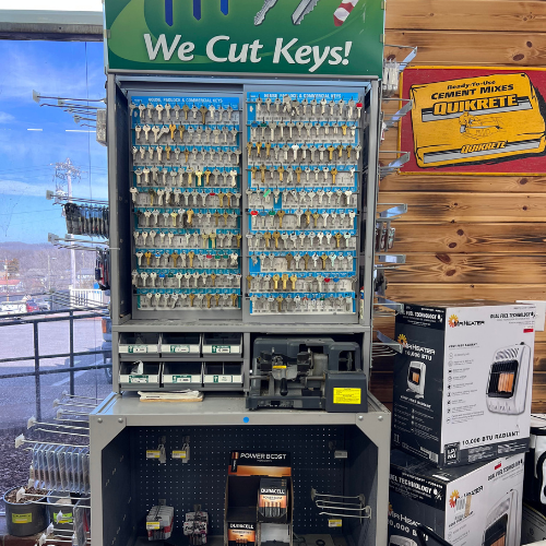 A key machine inside of Fayetteville Lumber & Supply