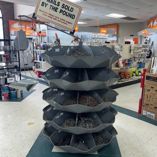 Hardware and supplies inside of Fayetteville Lumber & Supply