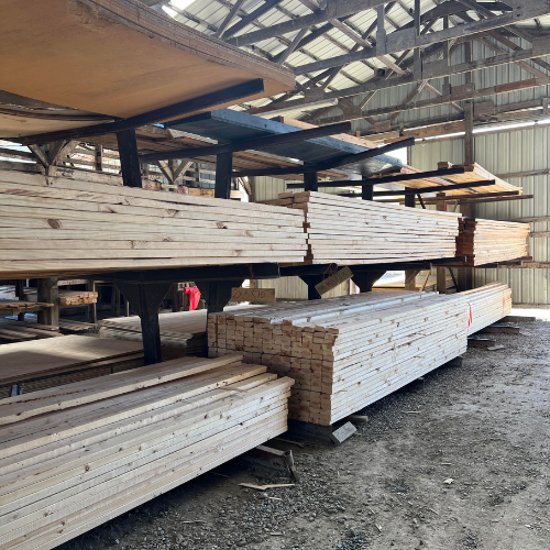 Lumber outside of Fayetteville Lumber & Supply