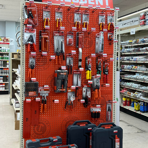 Hardware and supplies inside of Fayetteville Lumber & Supply