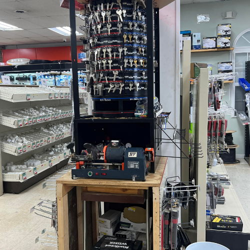Hardware and supplies inside of Fayetteville Lumber & Supply