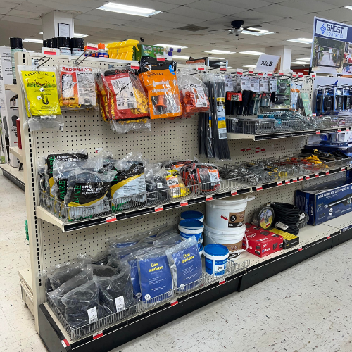 Hardware and supplies inside of Fayetteville Lumber & Supply
