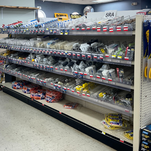 Hardware and supplies inside of Fayetteville Lumber & Supply