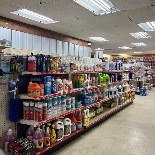 Hardware and supplies inside of Fayetteville Lumber & Supply