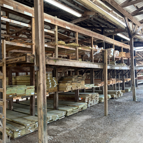 Lumber outside of Fayetteville Lumber & Supply