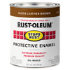 Rust-Oleum® Protective Enamel Brush-On Paint Gloss Leather Brown