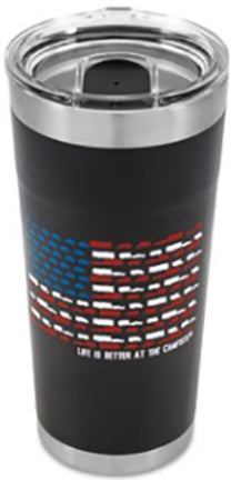 PAINTED TUMBLER 20OZ CHARCOAL PATRIOTIC