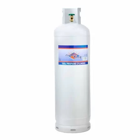 Flame King 100lb Empty Propane Tank LP Cylinder with POL Valve