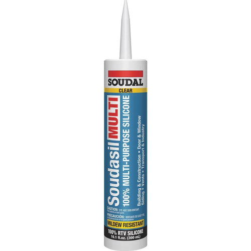 Soudasil 10.1 Oz. Clear 100% Multi-Purpose Silicone Caulk