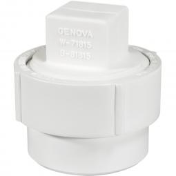 Genova Products PVC DWV Fittings Cleanout Adapter W/ Plug