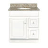 Walnut Ridge Cabinetry Vanity with Drawers – Glossy White GWV3018D