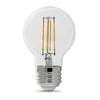 Feit Electric 60W Replacement G16 1/2 Medium Base Soft White Dimmable Enhance Glass Filament Globe LED