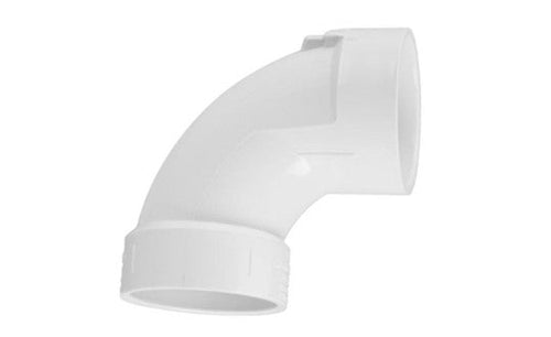 Canplas 90 Degree Sanitary Elbow Hub x Hub