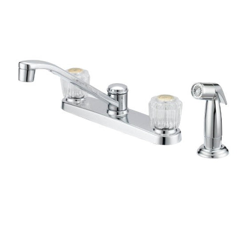Boston Harbor Kitchen Faucet 2-Handle 4-Faucet Hole Chrome