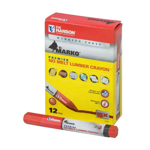 C.H. Hanson El Marko® Lumber Crayon-Premier Red