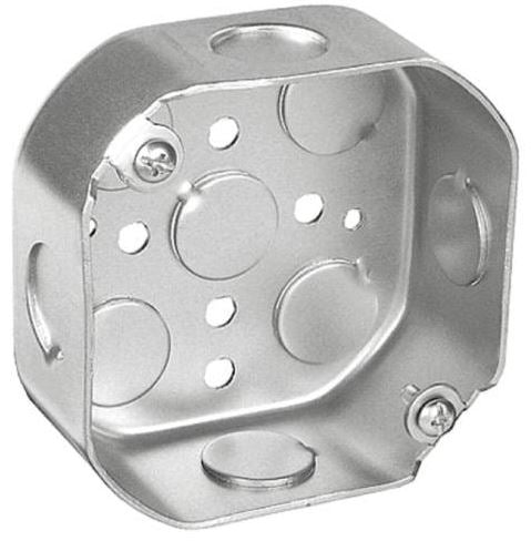 Southwire 4 Octagon Box, 1-1/2 Deep - Drawn, W/Conduit KO's And Fixture Ears3-1/2 O.C.