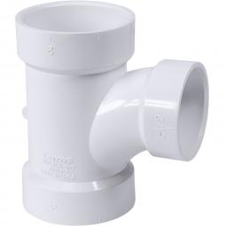 Genova Products PVC DWV Fittings Reducing Sanitary Tee