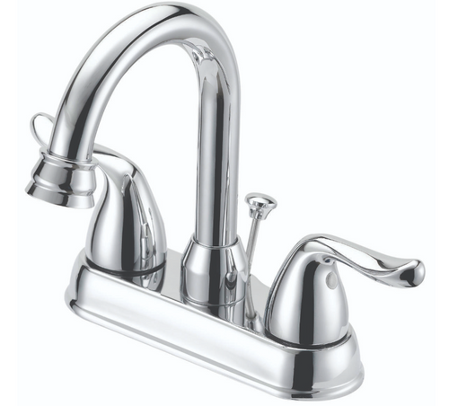 Boston Harbor TQ-5111080CP Lavatory Faucet, 1.2 gpm, 2-Handle, 3-Faucet Hole, Metal/Plastic, Chrome Plated