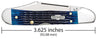 Case Knives Rogers Corn Cob Jig Blue Bone Mini CopperLock®