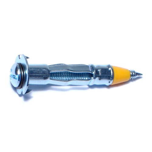 Monster Fastener Zinc Plated Steel Coarse Thread Pan Head Short Hollow Wall Drive Anchors
