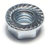 Monster Fastener Zinc Plated Case Hardened Steel Coarse Thread Hex Flange Nuts