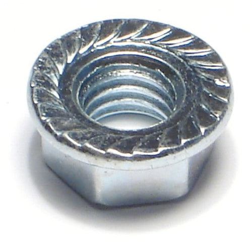 Monster Fastener Zinc Plated Case Hardened Steel Coarse Thread Hex Flange Nuts