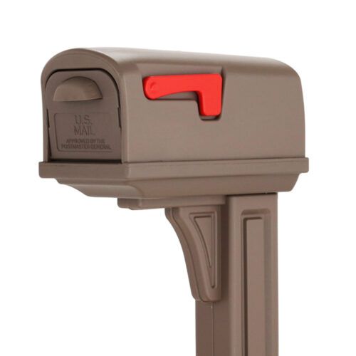 Gibraltar Classic Mailbox & Post Kit – Mocha
