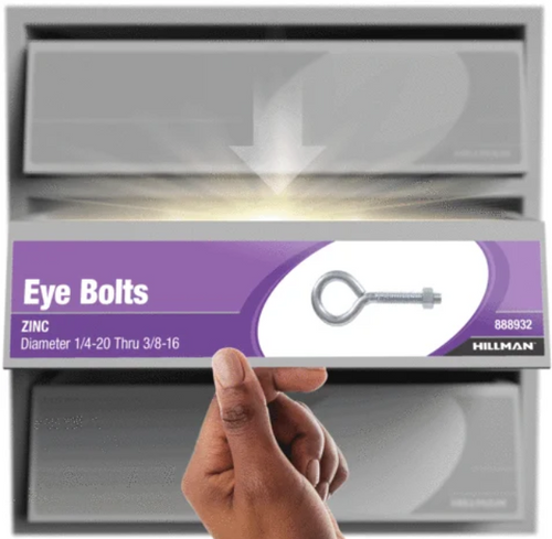 Hillman Hardware Essentials Eye Bolt with Hex Nut Zinc (5/16-18 x 3-1/4)