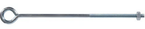 Hillman Hardware Essentials Eye Bolt with Hex Nut Zinc (1/4-20 x 8)