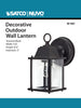 Satco Products 60-3465 1 LT Cube Outdoor Wall Fixture