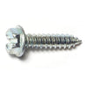 Monster Fastener Zinc Plated Steel Slotted Hex Washer Head Sheet Metal Screws