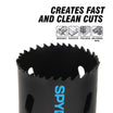 Spyder 600110CF 5-3/4 Bi-Metal Hole Saw Rapid Core Eject®