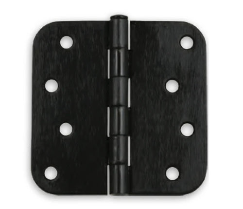 Delaney Hardware 4 x 4 Bulk Residential Hinges Exterior, 5/8 Radius (Pair)